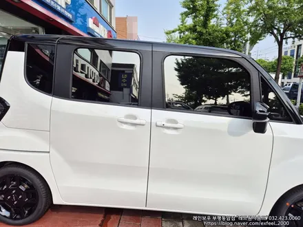 [인천썬팅] The 2025 레이 그래비티 신차패키지 - 레인보우 V90 썬팅 · 아이나비 블랙박스 Z9900 wi-fi 에디션 · 아이언가드 UE-10 유리막코팅 · PPF 9종