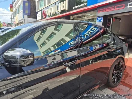[인천썬팅] BMW M5 - 레인보우 VS200 / V90 썬팅 재작업 · 아이나비 QXD MEGA2 4채널 블랙박스 장착