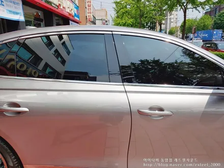 [인천썬팅] 세빌 실버 제네시스 G80, 아이나비 칼트윈 썬팅 작업