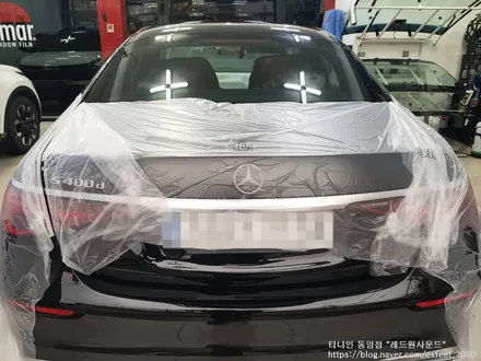 [인천썬팅] 메르세데스 벤츠 S400d 신차패키지 - 티나인 HT 썬팅, 아이언가드 유리막코팅, PPF 6종 작업.