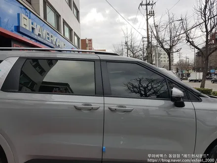 [인천썬팅추천] 세라믹 실버 카니발 KA4 - 루마 썬팅 · 아이나비 블랙박스 A700 작업