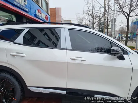 [인천썬팅] THE 2024 스포티지 - 루마 버텍스900 썬팅 · 아이나비 블랙박스 QXD8000 · PPF 2종 작업