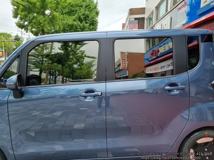 [인천썬팅] THE KIA 레이 EV - 레인보우 V90 썬팅 · 한문철 블랙박스 한캠 3X-Q · 합법인증 브라이오 전조등, 후진등 LED · 실내등 LED · PPF 2종 작업