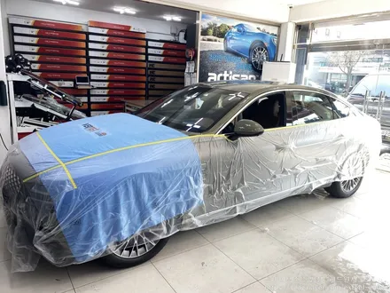 [인천썬팅] 핀도스그린 제네시스 G80 루마 아티젠 썬팅 아이나비 블랙박스 Z5000PLUS 장착작업.