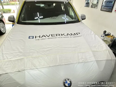 [인천썬팅] BMW X5 신차패키지 - 하버캠프 세라믹본드 썬팅, 블랙박스 QXD5000, 보조배터리 케어셀 CX6A, 아이언가드 유리막코팅, 아이언가드 가죽코팅, PPF 9종작업