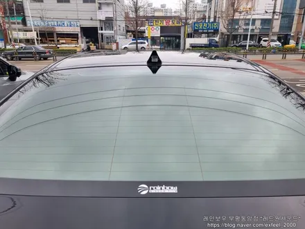 [인천썬팅] The 2023 K9 - 레인보우 V90 썬팅 · 아이나비 블랙박스 Z9000 · 아이언가드 UE-10 유리막코팅 작업