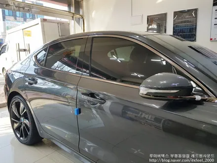 [인천썬팅] 2021 G70, 루마 버텍스700 썬팅작업.