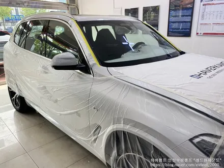[인천썬팅] BMW X5 신차패키지 - 하버캠프 세라믹본드 썬팅, 블랙박스 QXD5000, 보조배터리 케어셀 CX6A, 아이언가드 유리막코팅, 아이언가드 가죽코팅, PPF 9종작업