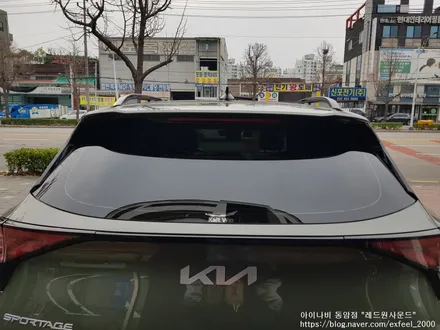 [인천아이나비] 정글우드그린 스포티지 NQ5 - 아이나비 칼트윈 RX 썬팅 · 파인뷰 블랙박스 LX7000 · 아이언가드 UE-10 유리막코팅