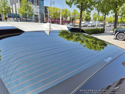 [인천썬팅] The Kia EV4 어스 롱레인지 - 레인보우 V90 썬팅 · 아이언가드 UE-10 유리막코팅 · PPF 5종 작업