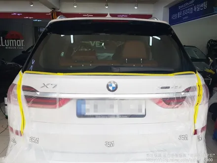 [인천썬팅] BMW X7 40d 신차패키지 작업 - 하버캠프 세라믹본드 썬팅, 아이나비 블랙박스 QXD5000, 에코파워팩  차저시리즈 12C 라이트 도어엣지 BC필러 PPF 작업