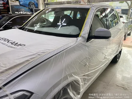 [인천썬팅] BMW X5 신차패키지 - 하버캠프 세라믹본드 썬팅, 블랙박스 QXD5000, 보조배터리 케어셀 CX6A, 아이언가드 유리막코팅, 아이언가드 가죽코팅, PPF 9종작업
