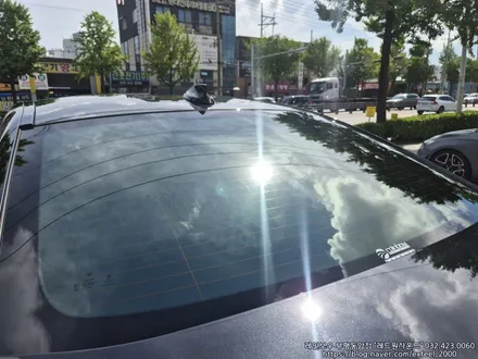 [인천썬팅] BMW M5 - 레인보우 VS200 / V90 썬팅 재작업 · 아이나비 QXD MEGA2 4채널 블랙박스 장착
