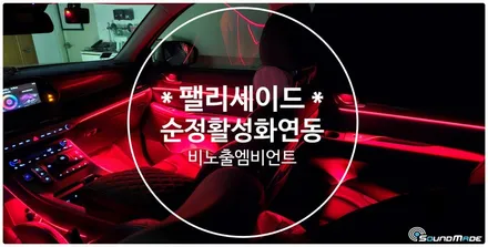 팰리세이드 순정기능 활성화 비노출엠비언트 전문점! / 부산 진구, 김해