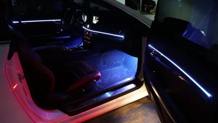 벤츠 E200 쿠페 RGB 광섬유엠비언트 시공 / 부산 진구, 김해