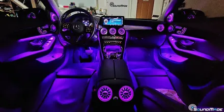 2020 벤츠C200 비노출엠비언트 벤츠송풍구 부메스터트위터까지! / 벤츠 / C-클래스 / 부산 진구