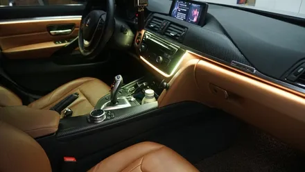 BMW 4 스마트폰과 연동되는 엠비언트 라이트 시공후기 / 부산 진구, 김해