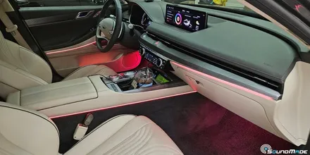 제네시스 G80 순정엠비언트 광량업 및 아크릴매립엠비언트 / 부산 진구, 김해
