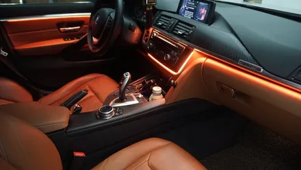 BMW 4 스마트폰과 연동되는 엠비언트 라이트 시공후기 / 부산 진구, 김해