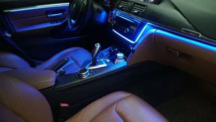 BMW 4 스마트폰과 연동되는 엠비언트 라이트 시공후기 / 부산 진구, 김해