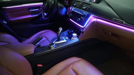BMW 4 스마트폰과 연동되는 엠비언트 라이트 시공후기 / 부산 진구, 김해