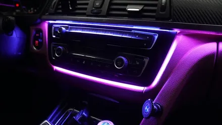 BMW 4 스마트폰과 연동되는 엠비언트 라이트 시공후기 / 부산 진구, 김해