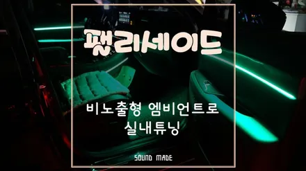 울산 팰리세이드 비노출형 엠비언트로 실내 튜닝 / 부산 진구, 김해