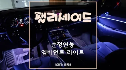 부산 팰리세이드 순정연동 엠비언트 라이트 시공 / 부산 진구, 김해