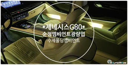 제네시스 rg3 G80 수제몰딩 & 광량업 엠비언트/ 제네시스 / G80 (RG3) / 부산 진구