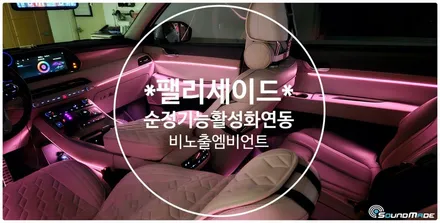 팰리세이드 순정기능활성화 비노출엠비언트시공입니다. / 부산 진구, 김해