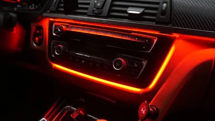 BMW 4 스마트폰과 연동되는 엠비언트 라이트 시공후기 / 부산 진구, 김해