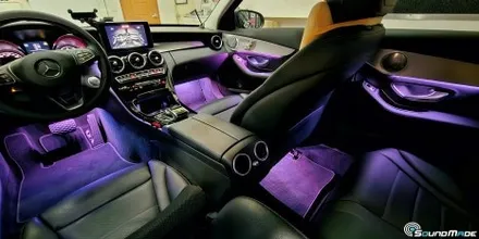 BENZ C200 순정엠비언트 광량업 시공기! / 부산 진구, 김해