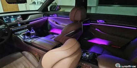 제네시스G90 순정엠비언트 광량업 시공기 / 부산 진구, 김해