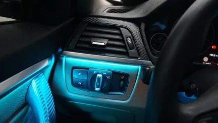 BMW 4 스마트폰과 연동되는 엠비언트 라이트 시공후기 / 부산 진구, 김해
