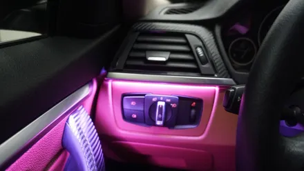 BMW 4 스마트폰과 연동되는 엠비언트 라이트 시공후기 / 부산 진구, 김해