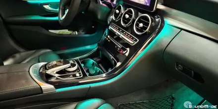BENZ C200 순정엠비언트 광량업 시공기! / 부산 진구, 김해