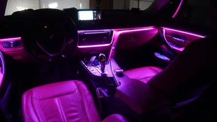 BMW 4 스마트폰과 연동되는 엠비언트 라이트 시공후기 / 부산 진구, 김해