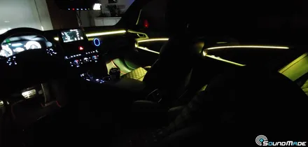 제네시스 G70 비노출엠비언트 순정핸들연동기! / 부산 진구, 김해