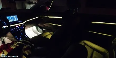 아반떼AD 비노출엠비언트 시공입니다. / 부산 진구, 김해