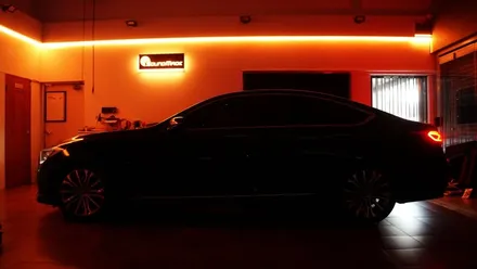 부산[제네시스 G80] 파이버테리어 광섬유 엠비언트 시공기 / 부산 진구, 김해