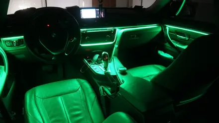 BMW 4 스마트폰과 연동되는 엠비언트 라이트 시공후기 / 부산 진구, 김해