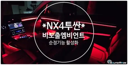 nx4 투싼 비노출엠비언트 & 순정기능 활성화 시공입니다. / 현대 / 투싼 (NX4) / 부산 진구