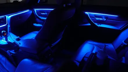 BMW 4 스마트폰과 연동되는 엠비언트 라이트 시공후기 / 부산 진구, 김해