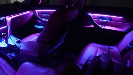 BMW 4 스마트폰과 연동되는 엠비언트 라이트 시공후기 / 부산 진구, 김해