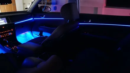 부산 K5 2세대 블랙 광섬유 엠비언트 무드등 시공 / 부산 진구, 김해