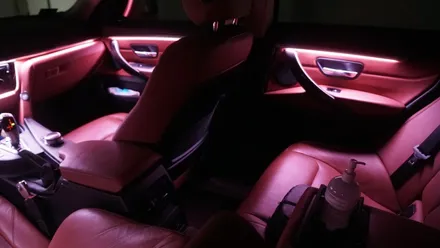BMW 4 스마트폰과 연동되는 엠비언트 라이트 시공후기 / 부산 진구, 김해