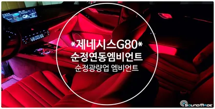 제네시스RG3 G80 순정엠비언트 광량업 / 제네시스 / G80 (RG3) / 부산 진구