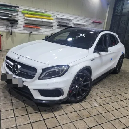 인천 자동차랩핑 아이캐칭_벤츠 GLA 45 AMG, 에이버리 사틴블랙 랩핑 시공후기 / 인천 서구, 부평, 부천