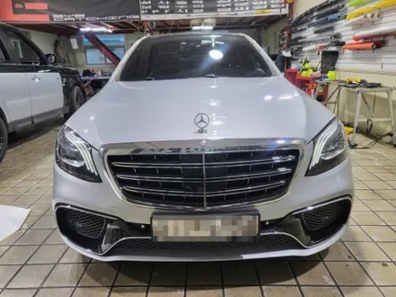 자동차랩핑 인천 아이캐칭_벤츠 S클래스, 에이버리 사틴화이트펄 전체랩핑 시공후기 / 인천 서구, 부평, 부천