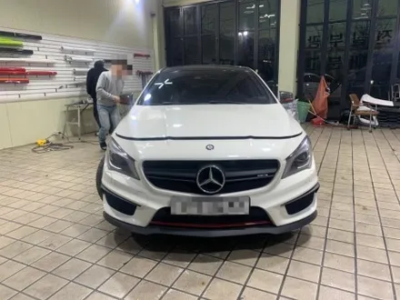 인천랩핑은 아이캐칭에서_벤츠 CLA 45AMG, 사틴블랙 전체랩핑 시공후기 / 인천 서구, 부평, 부천